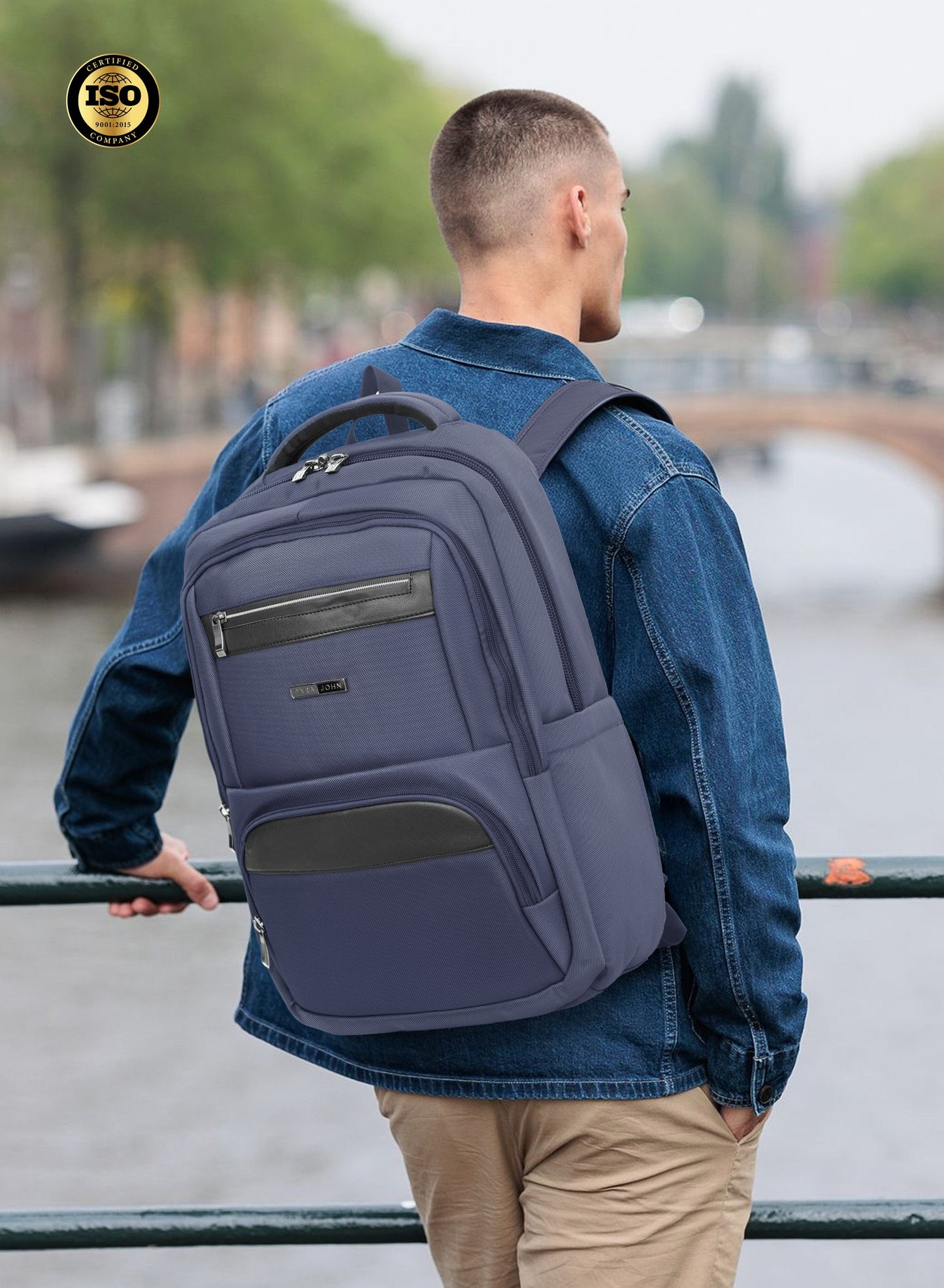 Parajohn TravelPro 18 Inch Travel Backpack for Men – Durable 600D Polyester Multi-Compartment Business & Travel Backpack with Heavy-Duty Zippers  PARAJOHN UAE