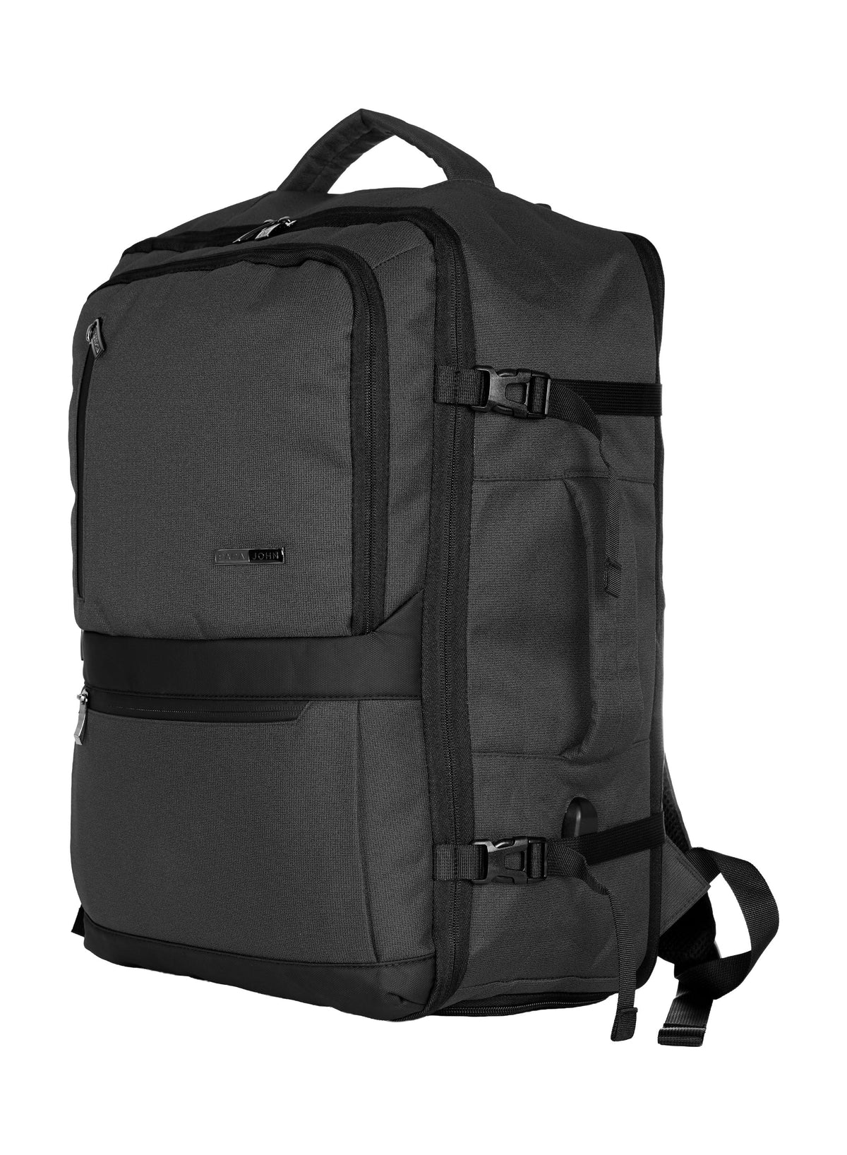 Para John TravelPro 18.5 Inch Travel Backpack for Men – Durable 420D Polyester Multi-Compartment Business & Travel Backpack with Heavy-Duty Zippers  PARAJOHN UAE