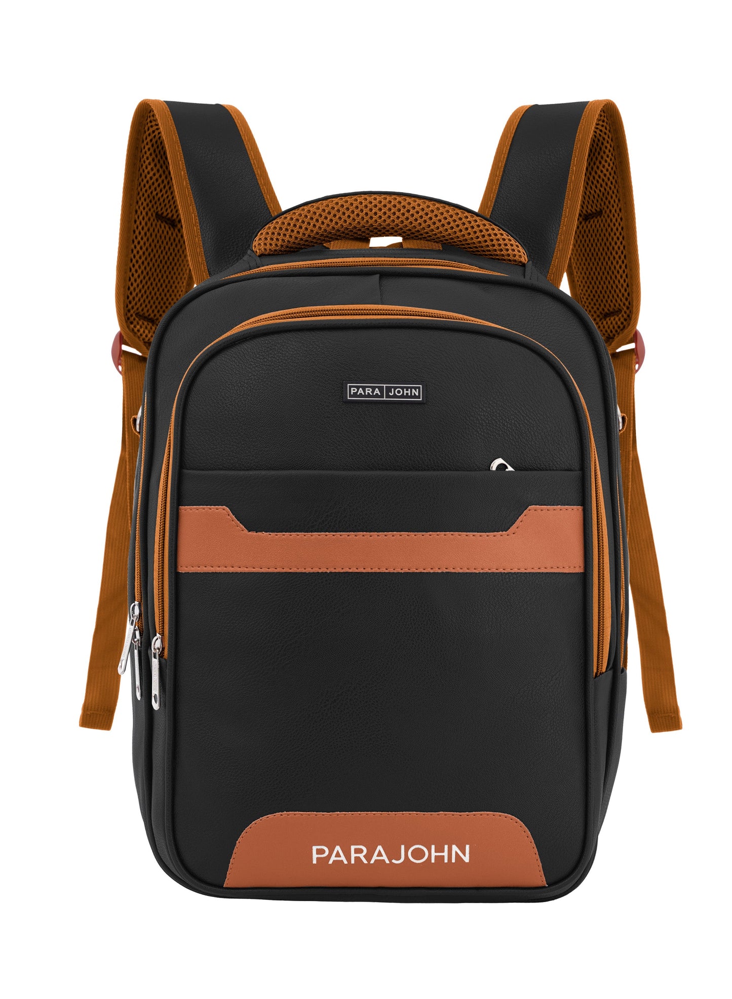Parajohn PU Leather Backpack – 16” Stylish & Durable Multi-Compartment Laptop Bag (34x14x45 cm)  PARAJOHN UAE