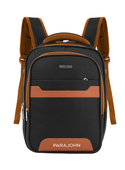 Parajohn PU Leather Backpack – 16” Stylish & Durable Multi-Compartment Laptop Bag (34x14x45 cm)  PARAJOHN UAE