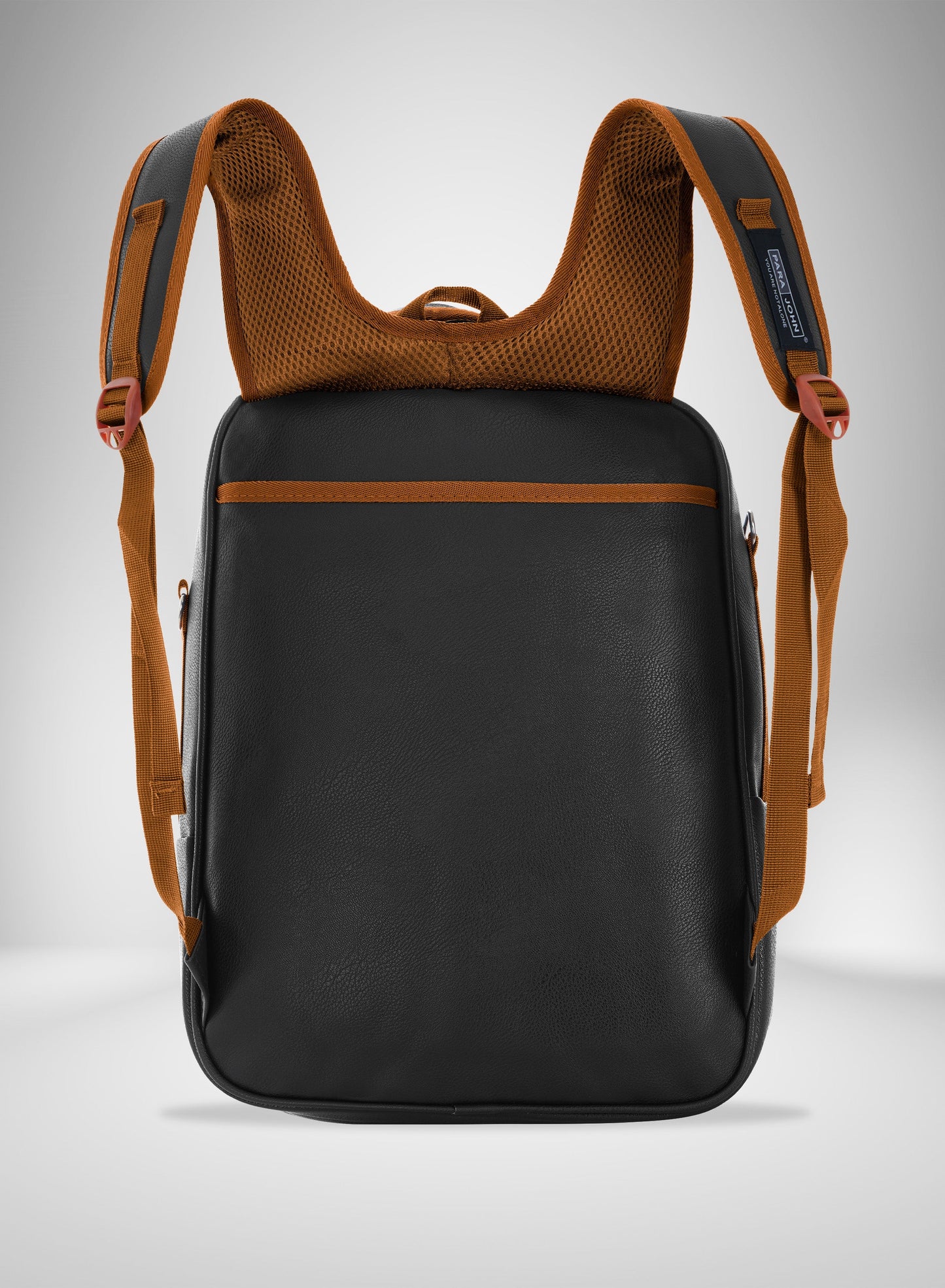 Parajohn PU Leather Backpack – 16” Stylish & Durable Multi-Compartment Laptop Bag (34x14x45 cm)  PARAJOHN UAE