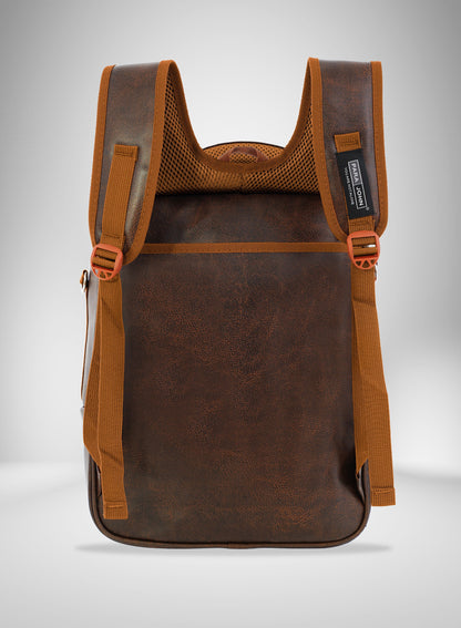 Parajohn PU Leather Backpack – 16” Stylish & Durable Multi-Compartment Laptop Bag (34x14x45 cm)  PARAJOHN UAE
