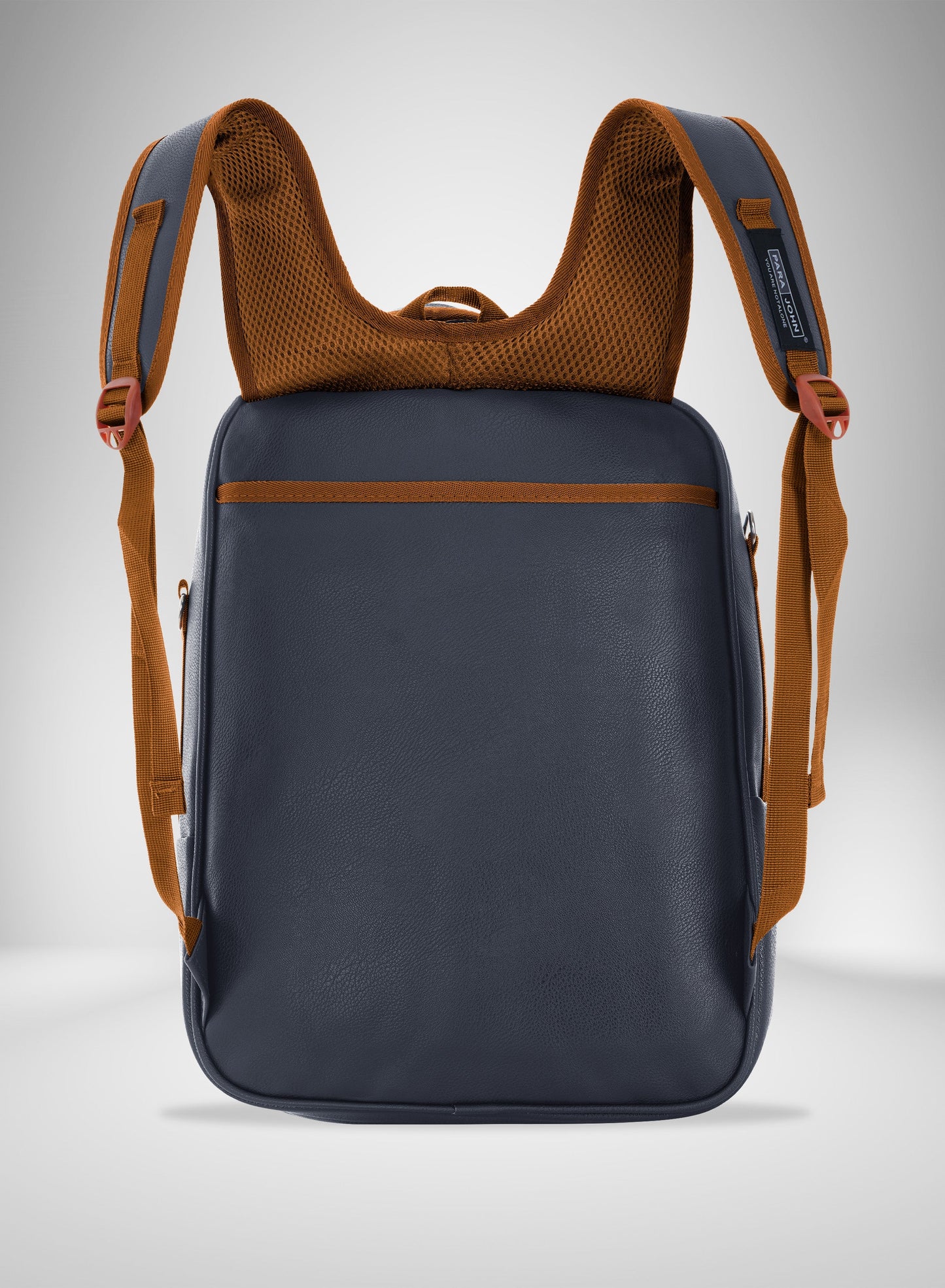 Parajohn PU Leather Backpack – 16” Stylish & Durable Multi-Compartment Laptop Bag (34x14x45 cm)  PARAJOHN UAE