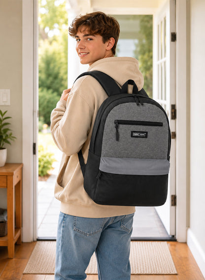 Parajohn Roamer 17 Inch Backpack for Men & Women – 26L Lightweight Polyester School & Travel Bag with Multiple Compartments  PARAJOHN UAE