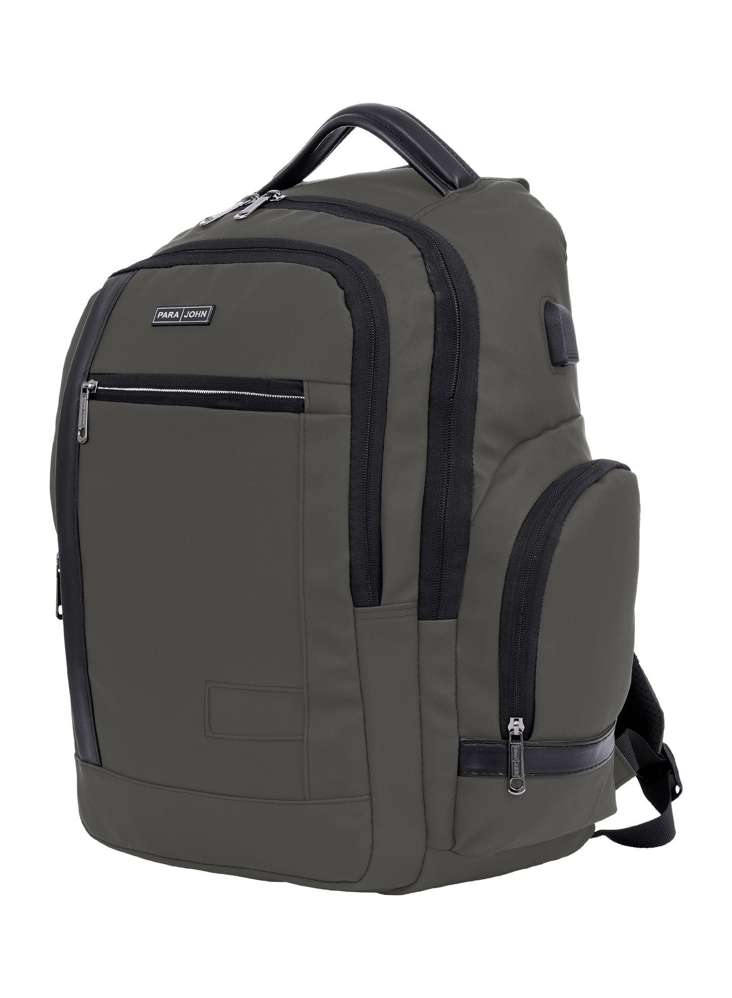 Parajohn CityGear 18 Inch Laptop Backpack for Men – Premium PU Leather Business Travel Bag with USB Charging Port, Multi-Compartment Office Backpack  PARAJOHN UAE