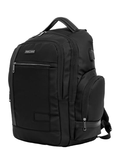 Parajohn CityGear 18 Inch Laptop Backpack for Men – Premium PU Leather Business Travel Bag with USB Charging Port, Multi-Compartment Office Backpack  PARAJOHN UAE