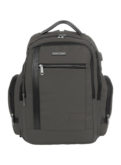 Parajohn CityGear 18 Inch Laptop Backpack for Men – Premium PU Leather Business Travel Bag with USB Charging Port, Multi-Compartment Office Backpack  PARAJOHN UAE