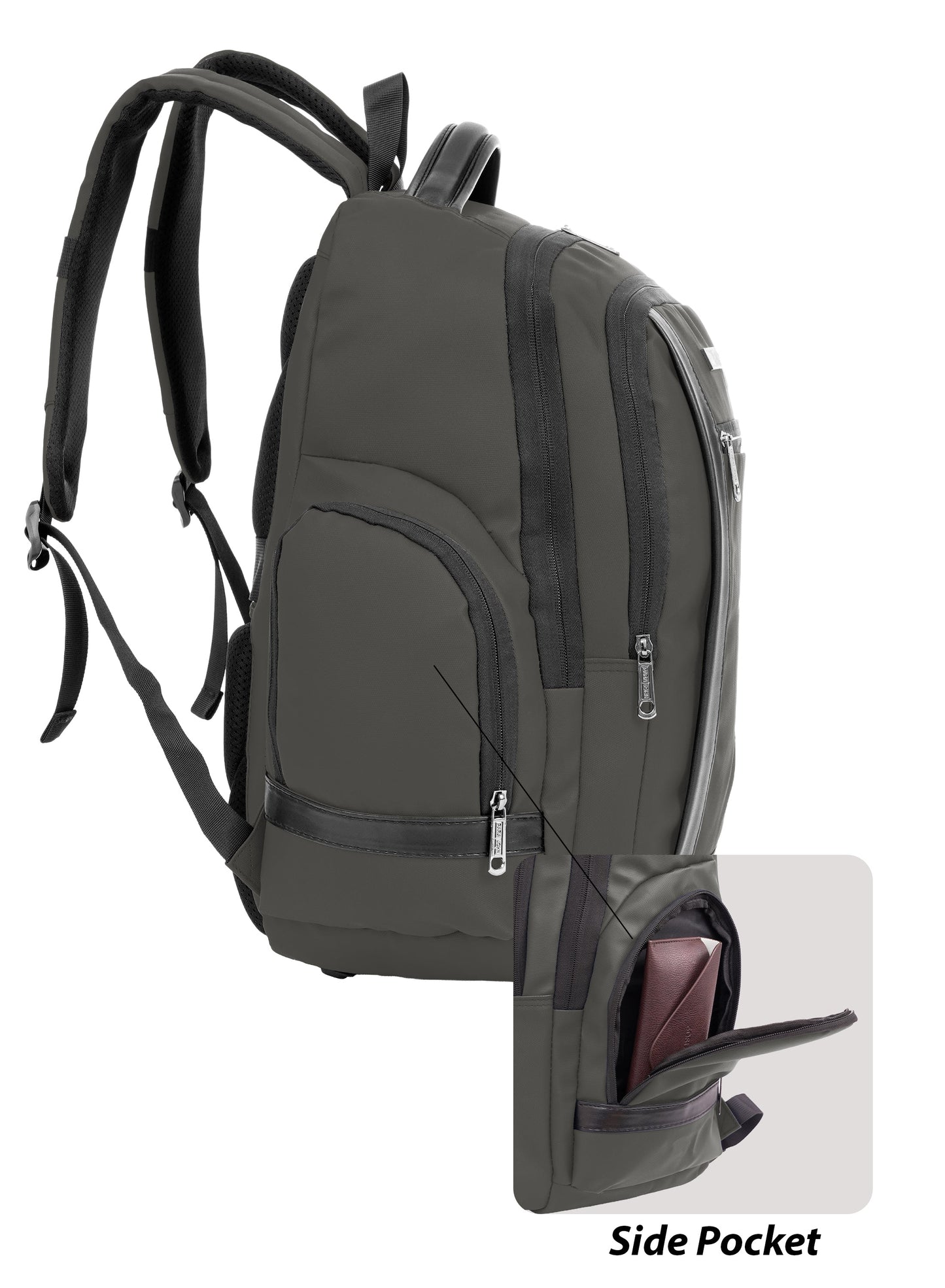 Parajohn CityGear 18 Inch Laptop Backpack for Men – Premium PU Leather Business Travel Bag with USB Charging Port, Multi-Compartment Office Backpack  PARAJOHN UAE