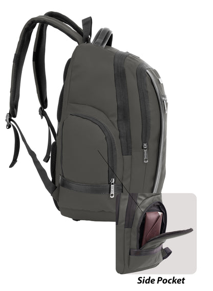 Parajohn CityGear 18 Inch Laptop Backpack for Men – Premium PU Leather Business Travel Bag with USB Charging Port, Multi-Compartment Office Backpack  PARAJOHN UAE