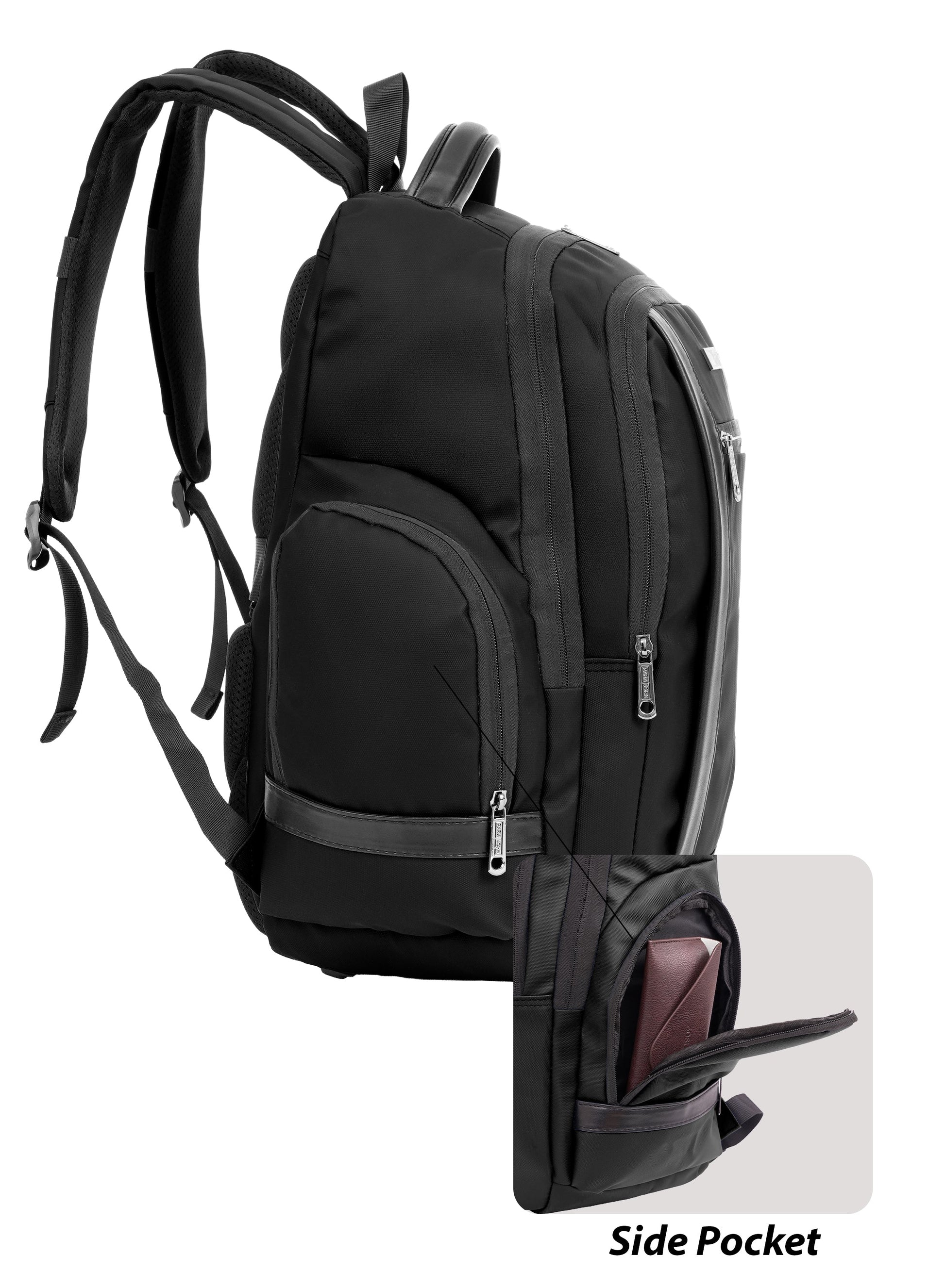 Parajohn CityGear 18 Inch Laptop Backpack for Men – Premium PU Leather Business Travel Bag with USB Charging Port, Multi-Compartment Office Backpack  PARAJOHN UAE