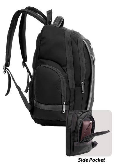 Parajohn CityGear 18 Inch Laptop Backpack for Men – Premium PU Leather Business Travel Bag with USB Charging Port, Multi-Compartment Office Backpack  PARAJOHN UAE