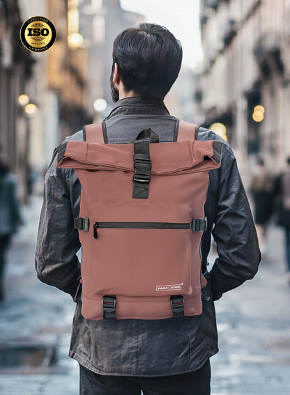 Parajohn SummitRoll 18 Inch Roll-Top Laptop Backpack Adventure Travel Backpack with Large Capacity  PARAJOHN UAE