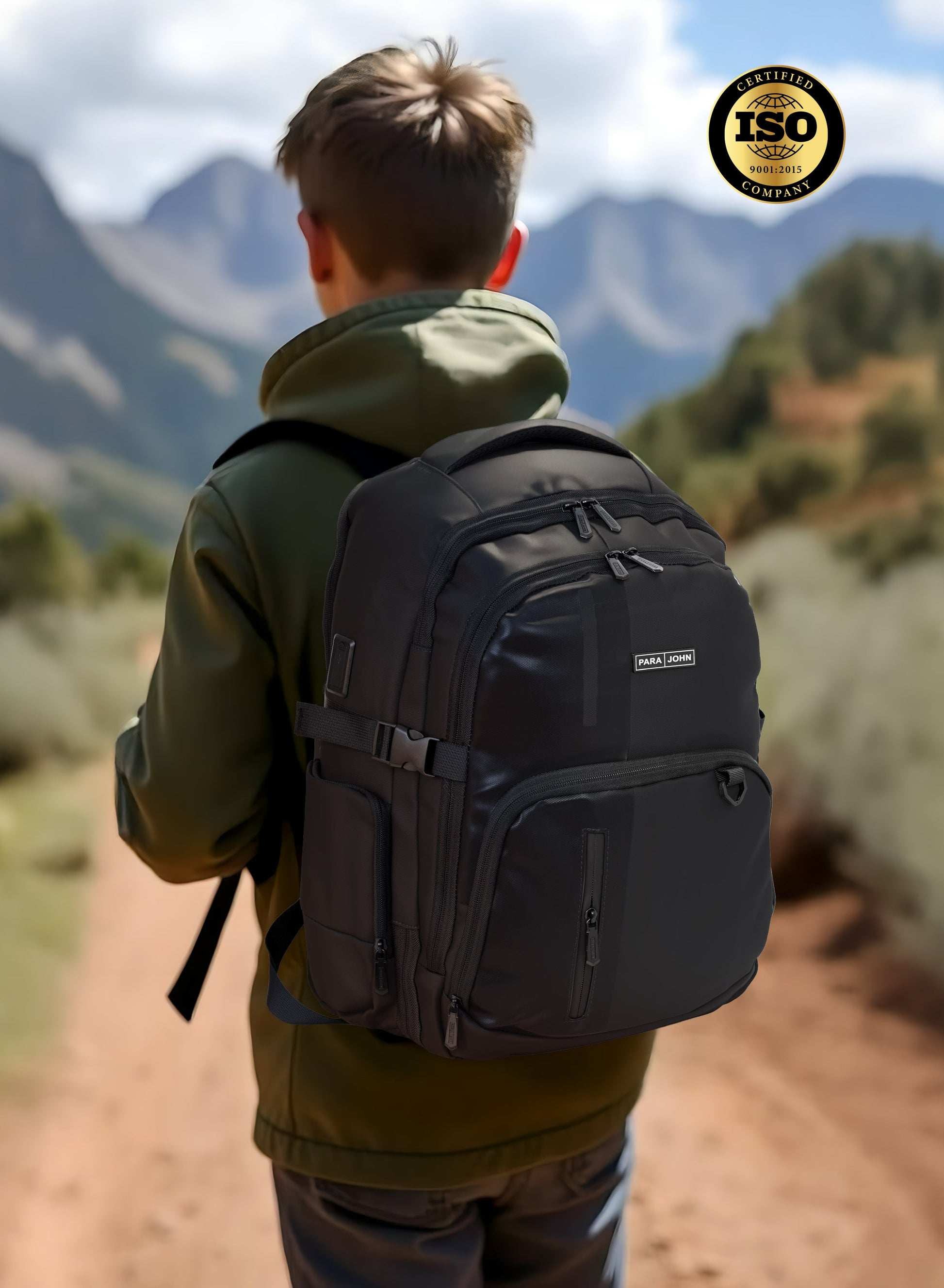Parajohn UrbanForge 18 Inch Laptop Backpack for Men – Water-Resistant Smart Travel Backpack with USB Charging Port, Spacious Multi-Compartment Business & College Backpack  PARAJOHN UAE