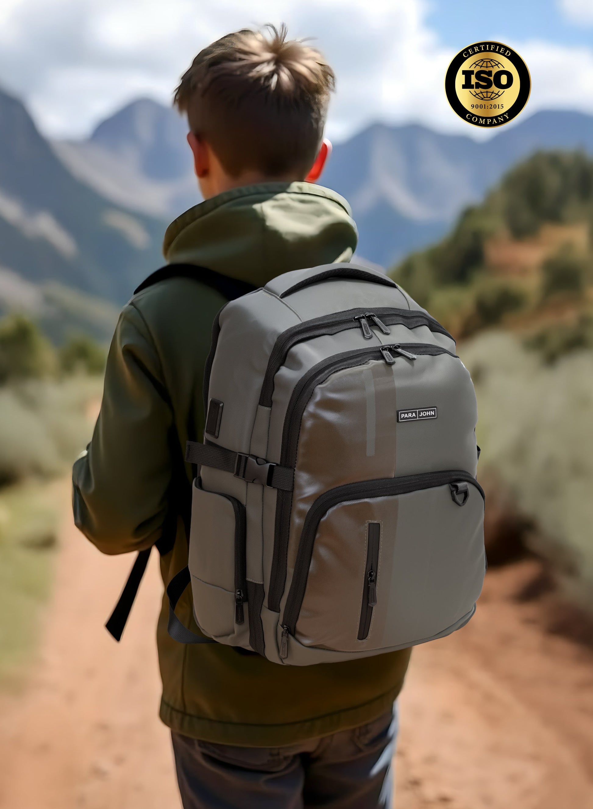 Parajohn UrbanForge 18 Inch Laptop Backpack for Men – Water-Resistant Smart Travel Backpack with USB Charging Port, Spacious Multi-Compartment Business & College Backpack  PARAJOHN UAE