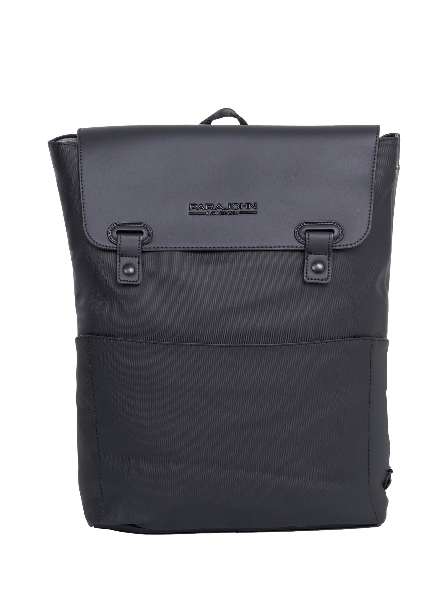 Parajohn London Wayfarer PU Leather Laptop Backpack – 16.3” Stylish Flap Design Business & Travel Backpack for Men & Women