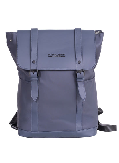 Parajohn London Wayfarer PU Leather Laptop Backpack – 16.3” Stylish Flap Design Business & Travel Backpack for Men & Women