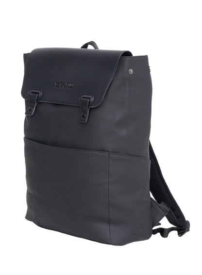 Parajohn London Wayfarer PU Leather Laptop Backpack – 16.3” Stylish Flap Design Business & Travel Backpack for Men & Women