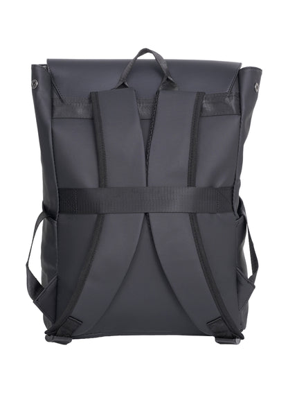 Parajohn London Wayfarer PU Leather Laptop Backpack – 16.3” Stylish Flap Design Business & Travel Backpack for Men & Women