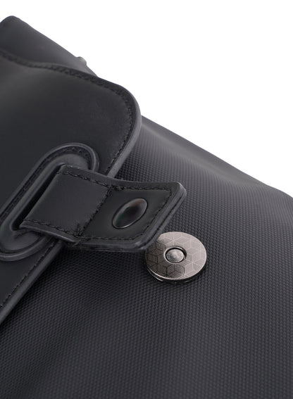 Parajohn London Wayfarer PU Leather Laptop Backpack – 16.3” Stylish Flap Design Business & Travel Backpack for Men & Women