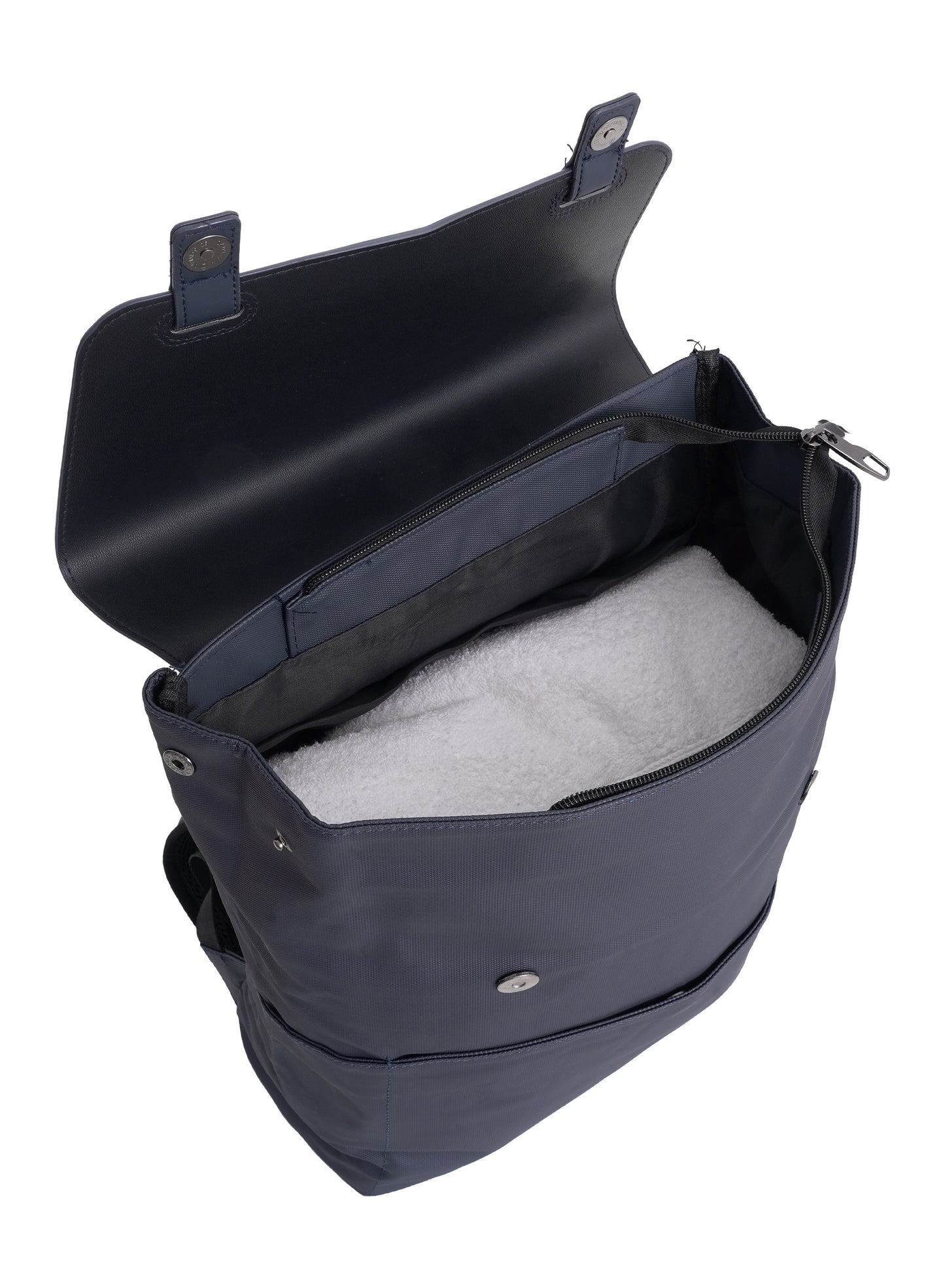 Parajohn London Wayfarer PU Leather Laptop Backpack – 16.3” Stylish Flap Design Business & Travel Backpack for Men & Women