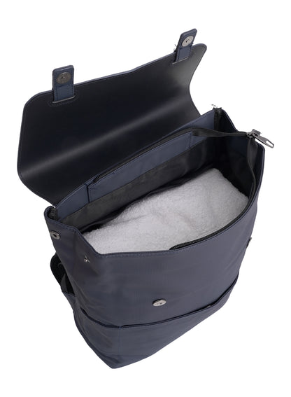 Parajohn London Wayfarer PU Leather Laptop Backpack – 16.3” Stylish Flap Design Business & Travel Backpack for Men & Women