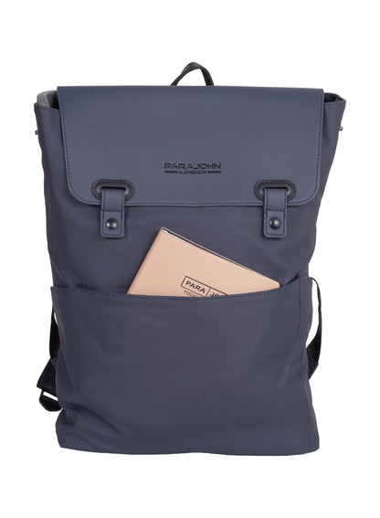 Parajohn London Wayfarer PU Leather Laptop Backpack – 16.3” Stylish Flap Design Business & Travel Backpack for Men & Women