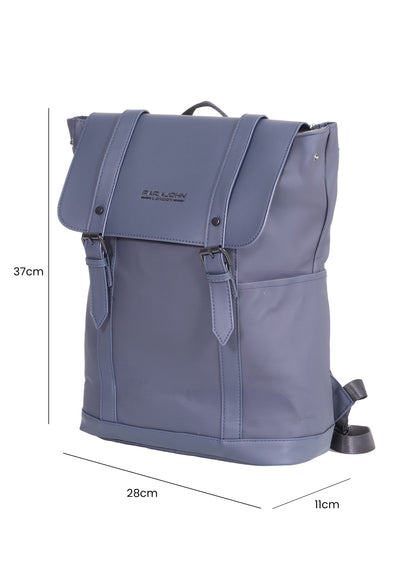 Parajohn London Wayfarer PU Leather Laptop Backpack – 16.3” Stylish Flap Design Business & Travel Backpack for Men & Women