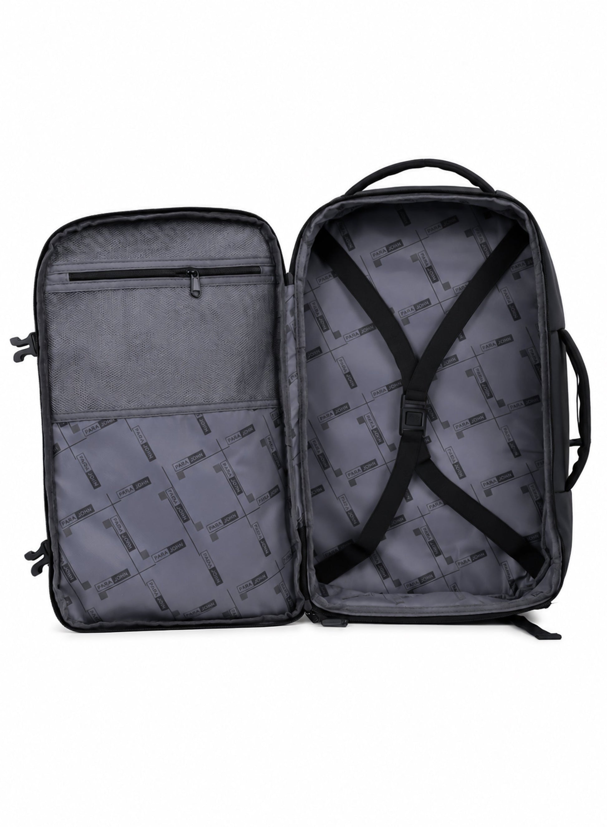 Para John TravioN 19 Inch Travel Laptop Backpack | 30L Water-Resistant PU Coated Polyester Backpack with Trolley Sleeve, Hidden Back Pocket & Padded Laptop Compartment | Business, Office & Travel Backpack  PARAJOHN UAE