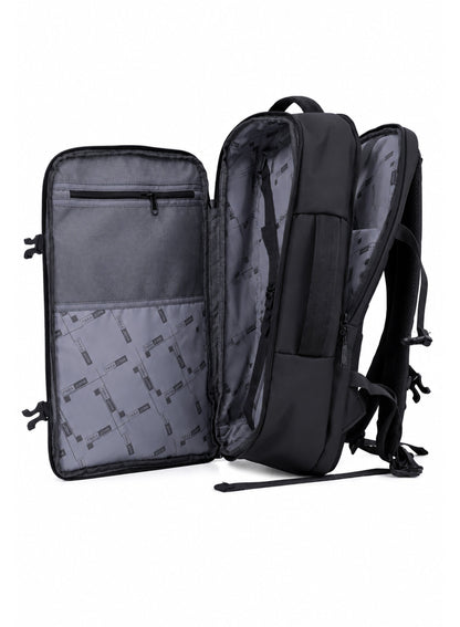 Para John TravioN 19 Inch Travel Laptop Backpack | 30L Water-Resistant PU Coated Polyester Backpack with Trolley Sleeve, Hidden Back Pocket & Padded Laptop Compartment | Business, Office & Travel Backpack  PARAJOHN UAE