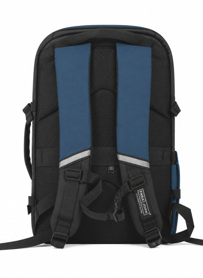 Para John TravioN 19 Inch Travel Laptop Backpack | 30L Water-Resistant PU Coated Polyester Backpack with Trolley Sleeve, Hidden Back Pocket & Padded Laptop Compartment | Business, Office & Travel Backpack  PARAJOHN UAE