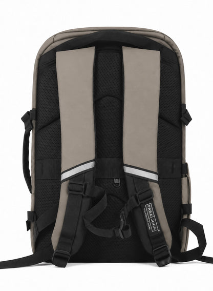 Para John TravioN 19 Inch Travel Laptop Backpack | 30L Water-Resistant PU Coated Polyester Backpack with Trolley Sleeve, Hidden Back Pocket & Padded Laptop Compartment | Business, Office & Travel Backpack  PARAJOHN UAE