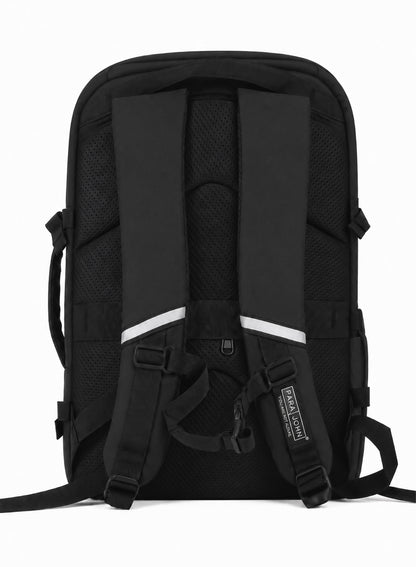 Para John TravioN 19 Inch Travel Laptop Backpack | 30L Water-Resistant PU Coated Polyester Backpack with Trolley Sleeve, Hidden Back Pocket & Padded Laptop Compartment | Business, Office & Travel Backpack  PARAJOHN UAE