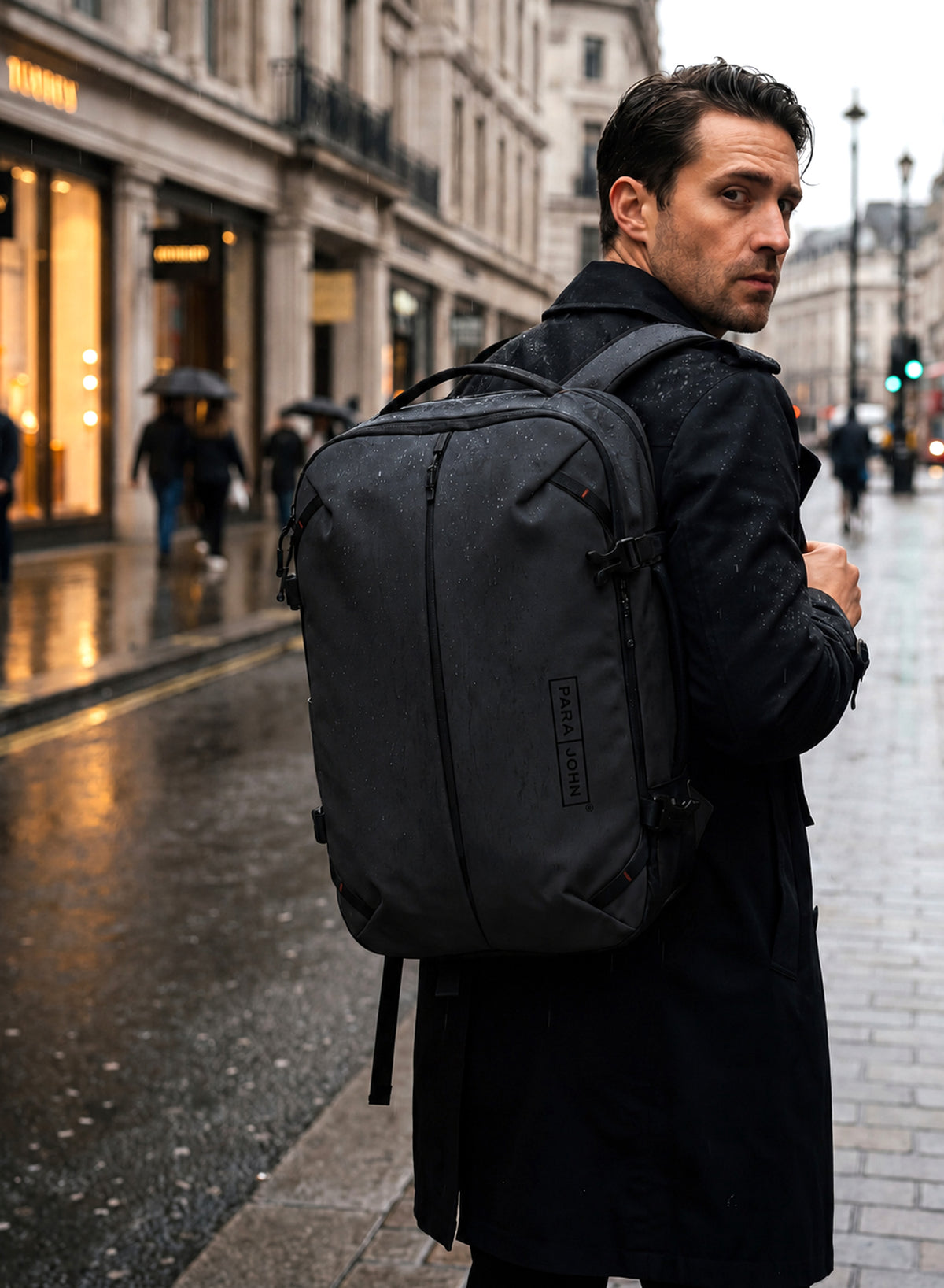 Parajohn Travion - Premium Laptop Backpack with Water Resistance, 19 inches.