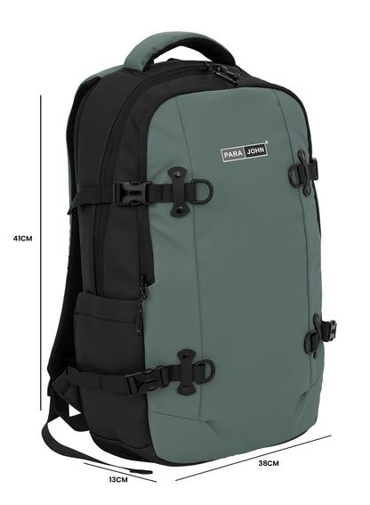 Parajohn TREKCORE 19 Inch Travel Laptop Backpack, Water-Resistant Polyester Business Backpack with Trolley Sleeve, Back Pocket & Large Capacity Storage for Office, College & Daily Travel  PARAJOHN UAE