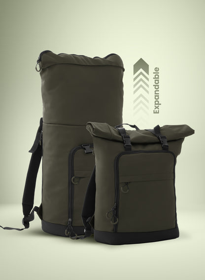 Unisex Rolltop Rucksack with laptop compartment