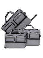 Parajohn Carry Max 3PCS Expandable 2-Wheel Duffle Bag Set – Large Capacity Rolling Travel Bag Set (20”, 24”, 28”), Durable Nylon Luggage with Trolley Handle  PARAJOHN UAE