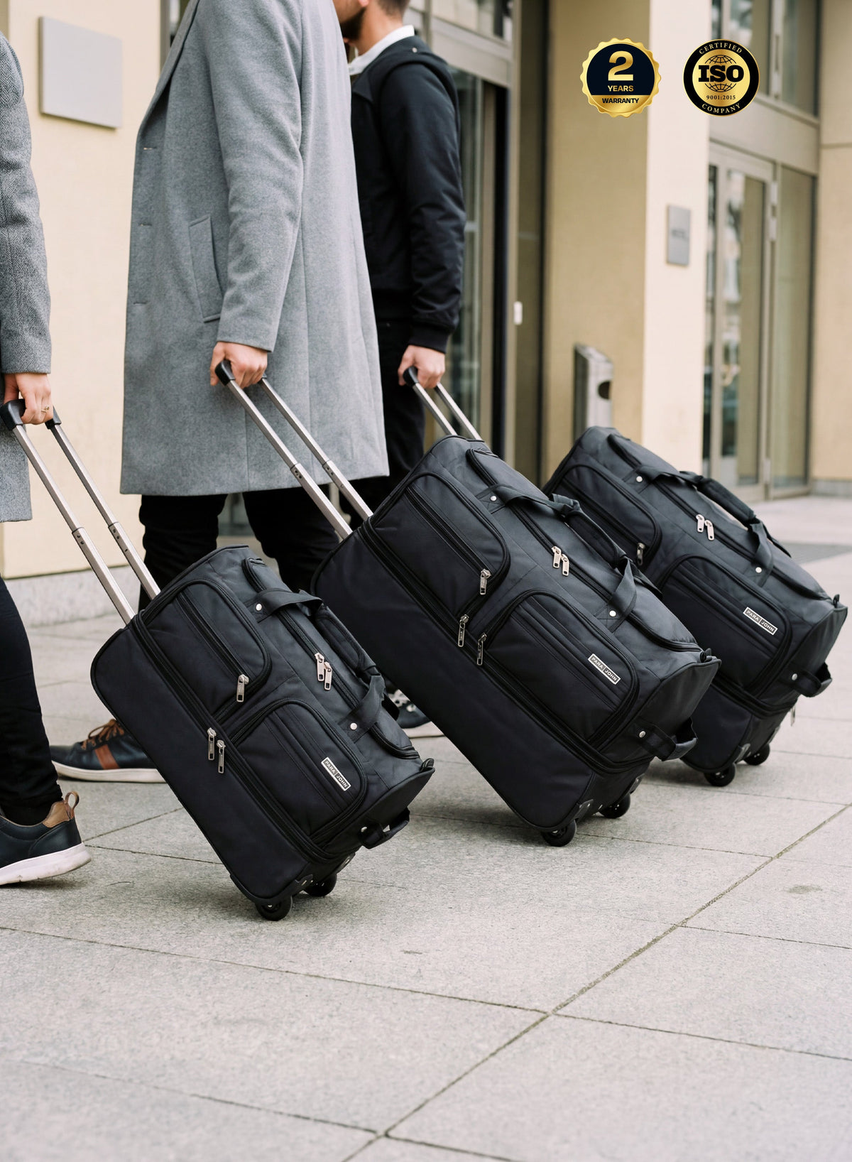 Parajohn Carry Max 3PCS Expandable 2-Wheel Duffle Bag Set – Large Capacity Rolling Travel Bag Set (20”, 24”, 28”), Durable Nylon Luggage with Trolley Handle  PARAJOHN UAE