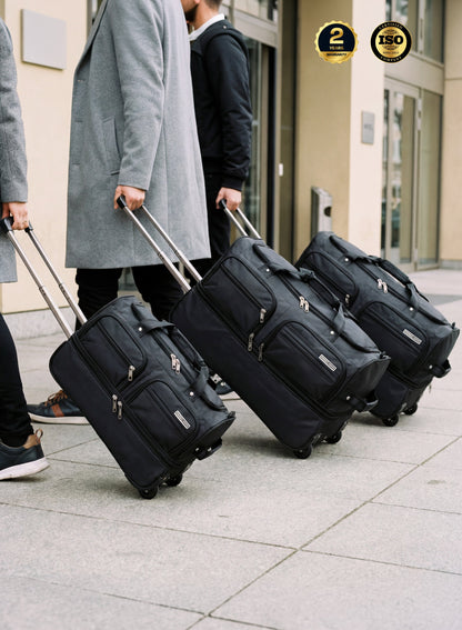 Parajohn Carry Max 3PCS Expandable 2-Wheel Duffle Bag Set – Large Capacity Rolling Travel Bag Set (20”, 24”, 28”), Durable Nylon Luggage with Trolley Handle  PARAJOHN UAE