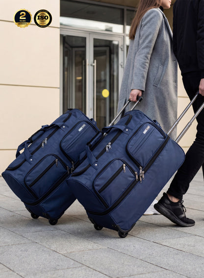Parajohn Carry Max 3PCS Expandable 2-Wheel Duffle Bag Set – Large Capacity Rolling Travel Bag Set (20”, 24”, 28”), Durable Nylon Luggage with Trolley Handle  PARAJOHN UAE