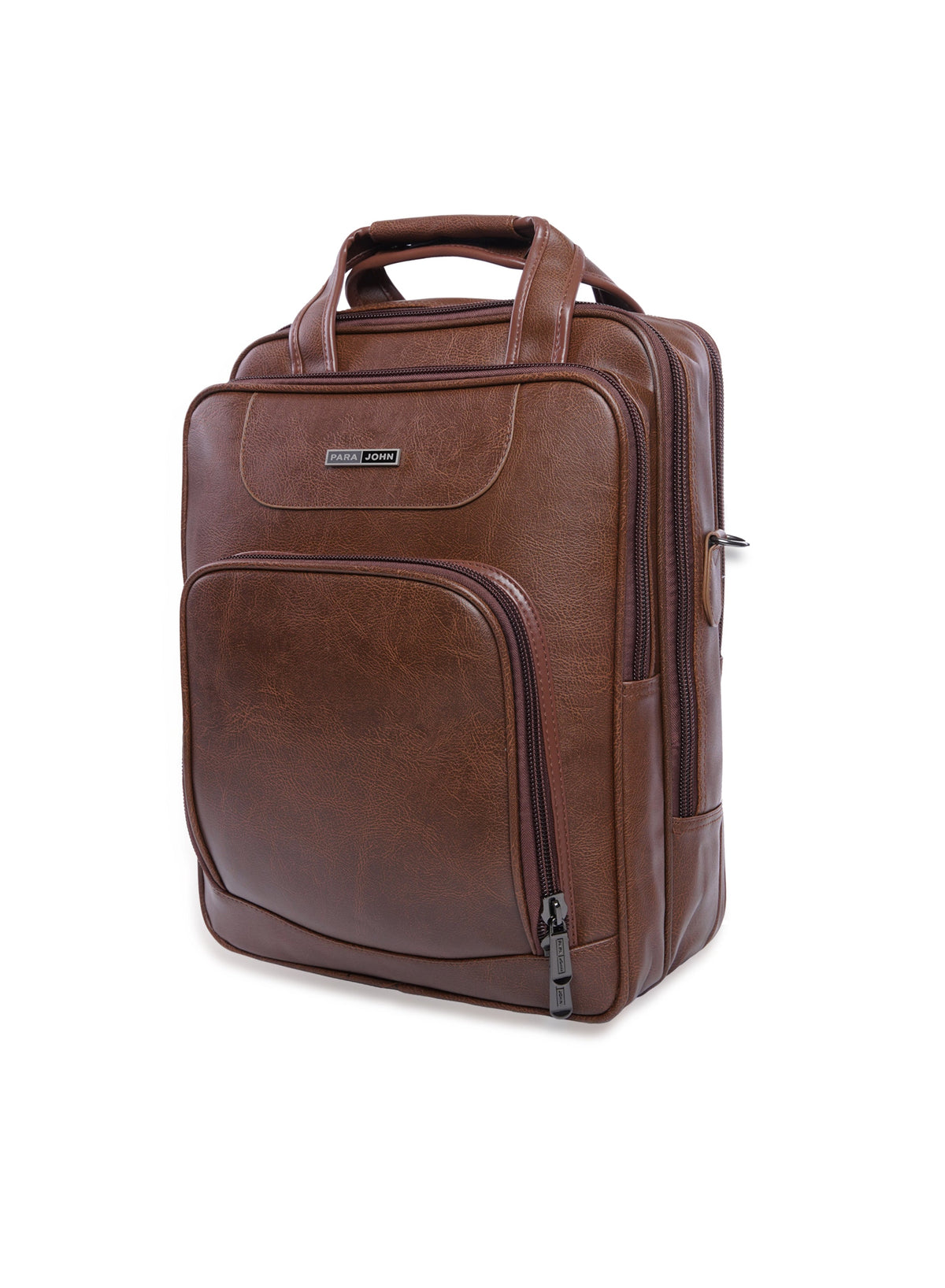 ParaJohn PJLB8002 16" PVC Leather Laptop Bag Lightweight Professional Briefcase with Adjustable Side Strap and Comfortable Handle  PARAJOHN UAE