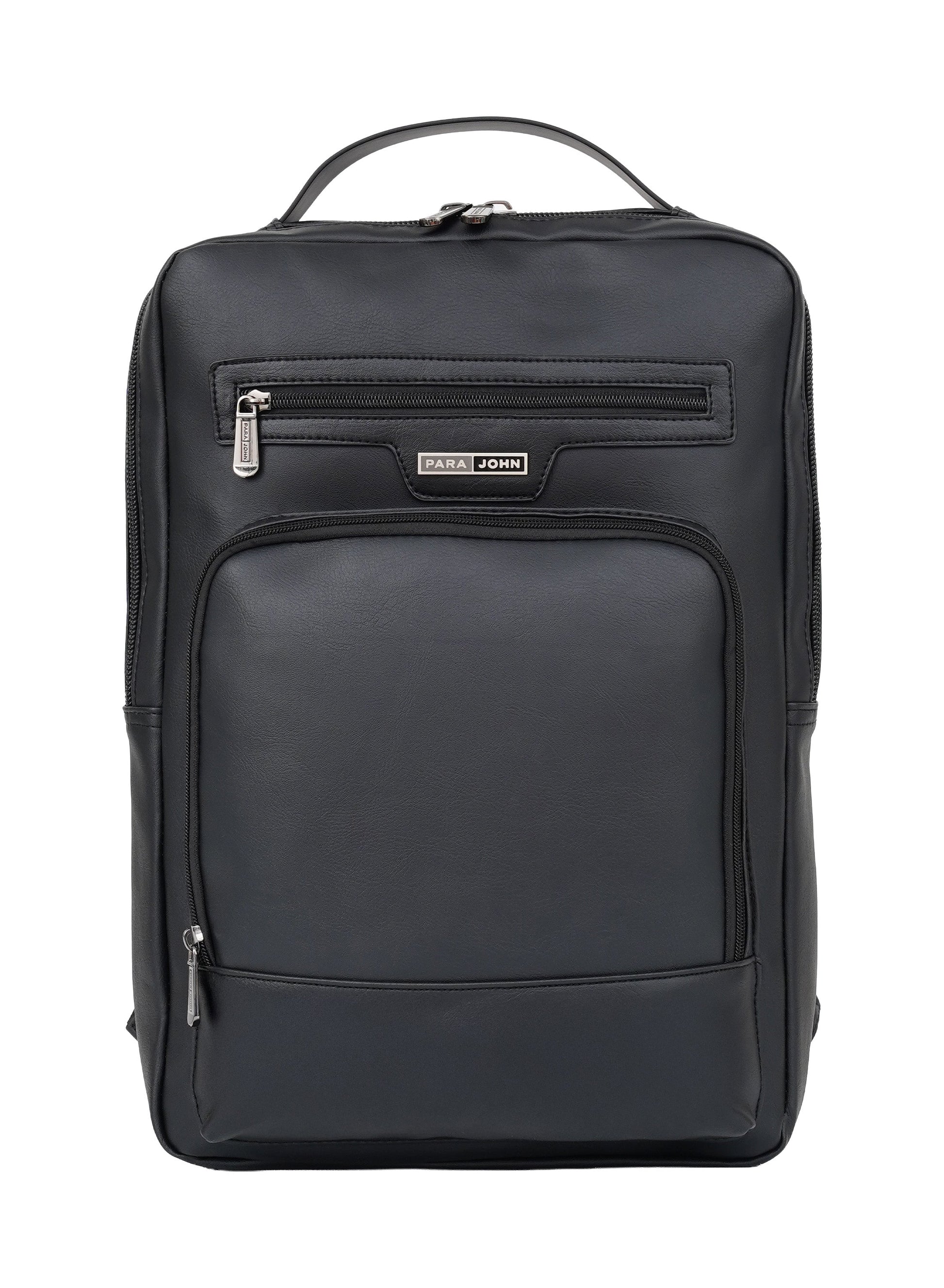 PARA JOHN ExecForm 16 Inch Laptop Backpack for Men – Premium PU Leather Slim Business Office Bag, Padded & Breathable Design  PARAJOHN UAE