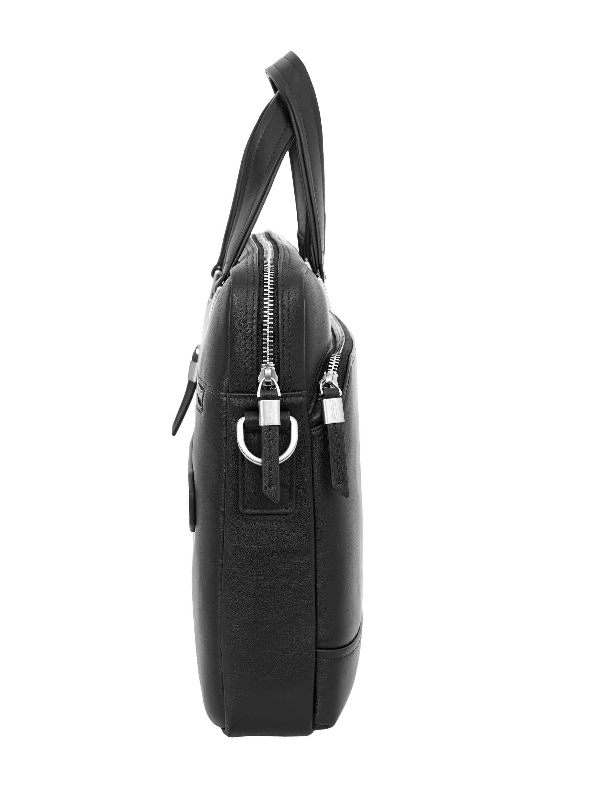 Parajohn  14” Executive Laptop Briefcase – Sleek PVC Leather Office Bag with Shoulder Strap for Professionals  PARAJOHN UAE