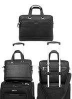 Parajohn  14” Executive Laptop Briefcase – Sleek PVC Leather Office Bag with Shoulder Strap for Professionals  PARAJOHN UAE