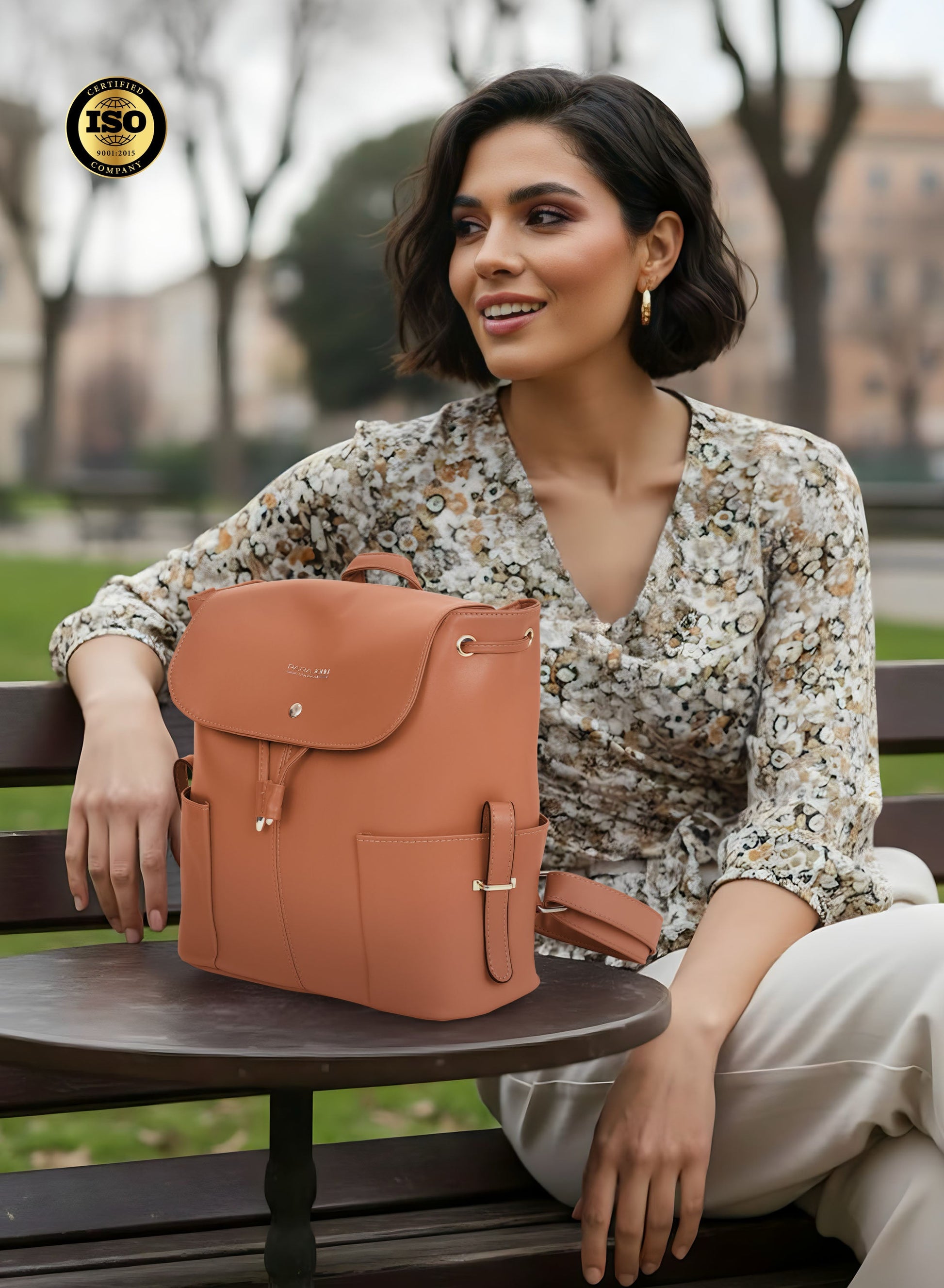 Parajohn Bella Estrella Women’s Textured Crossbody Bag – Premium PU Mini Shoulder Bag with Metal Lock & Adjustable Strap  PARAJOHN UAE