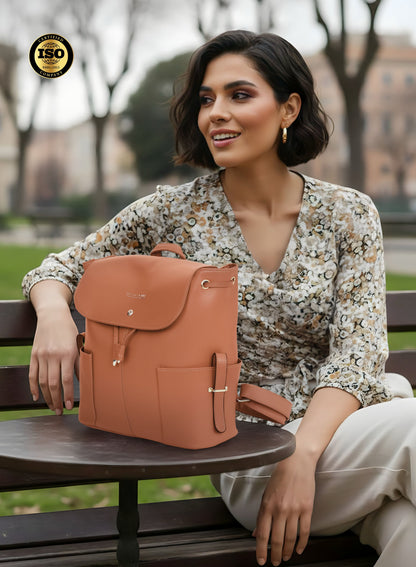 Parajohn Bella Estrella Women’s Textured Crossbody Bag – Premium PU Mini Shoulder Bag with Metal Lock & Adjustable Strap  PARAJOHN UAE