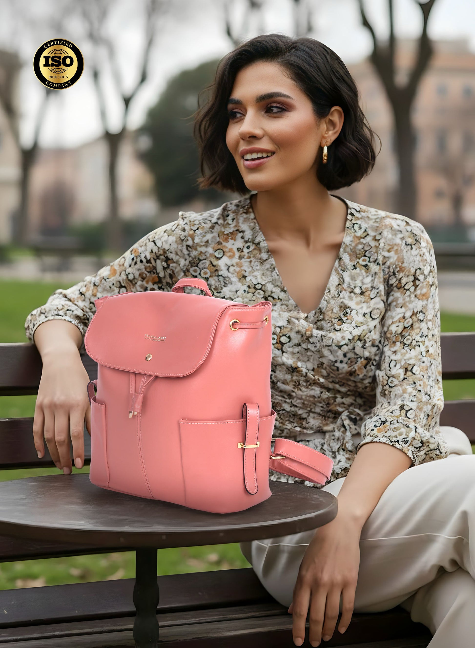 Parajohn Bella Estrella Women’s Textured Crossbody Bag – Premium PU Mini Shoulder Bag with Metal Lock & Adjustable Strap  PARAJOHN UAE