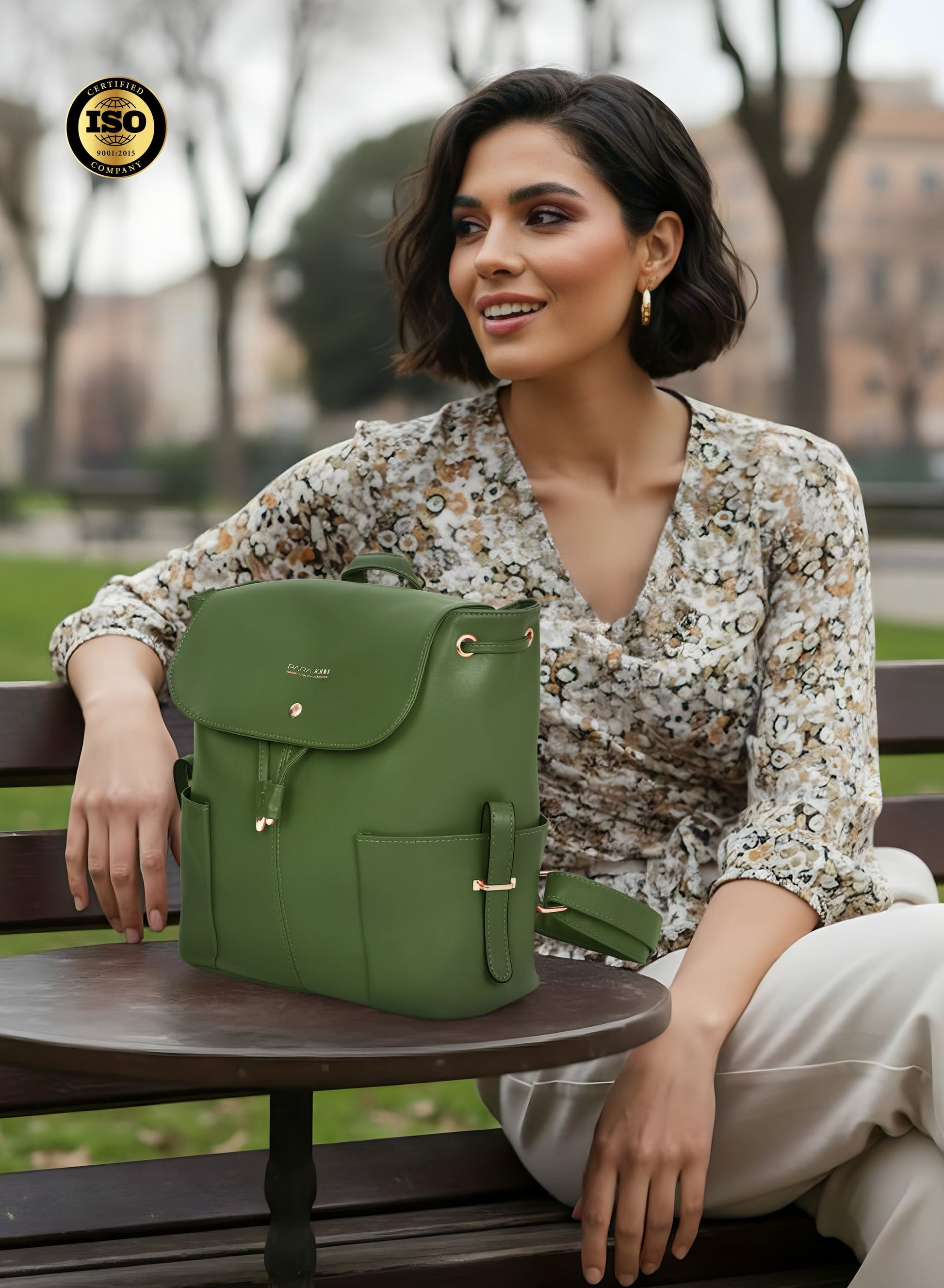 Parajohn Bella Estrella Women’s Textured Crossbody Bag – Premium PU Mini Shoulder Bag with Metal Lock & Adjustable Strap  PARAJOHN UAE