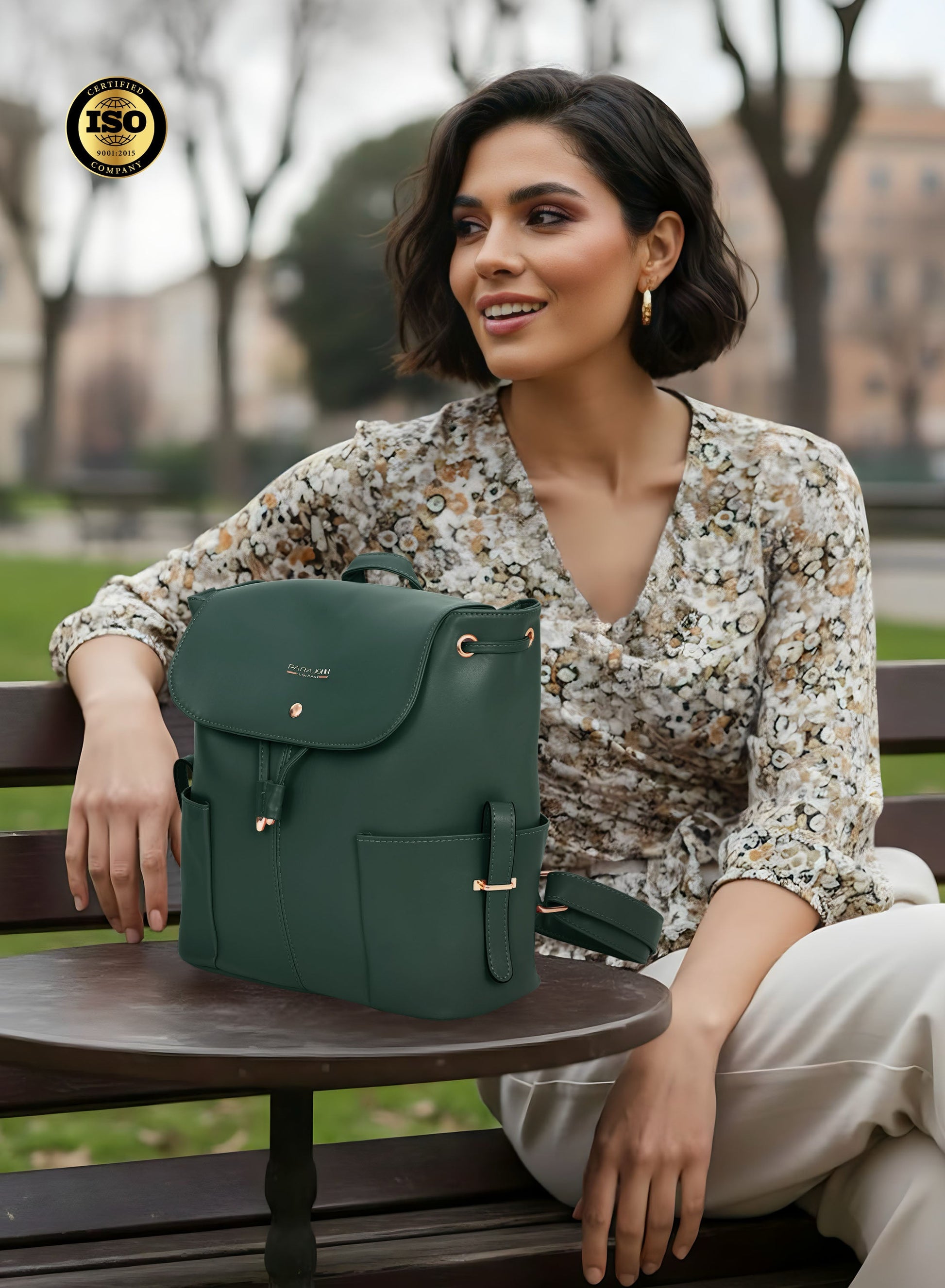 Parajohn Bella Estrella Women’s Textured Crossbody Bag – Premium PU Mini Shoulder Bag with Metal Lock & Adjustable Strap  PARAJOHN UAE