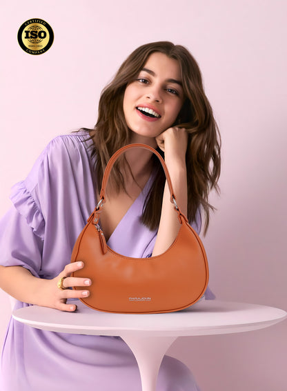 Parajohn London Ladies Bella Mirage PU Shoulder bag| Women’s Elegant Everyday Bag with Luxurious Leather-Finish Design