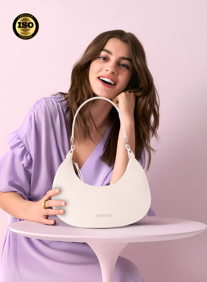 Parajohn London Ladies Bella Mirage PU Shoulder bag| Women’s Elegant Everyday Bag with Luxurious Leather-Finish Design